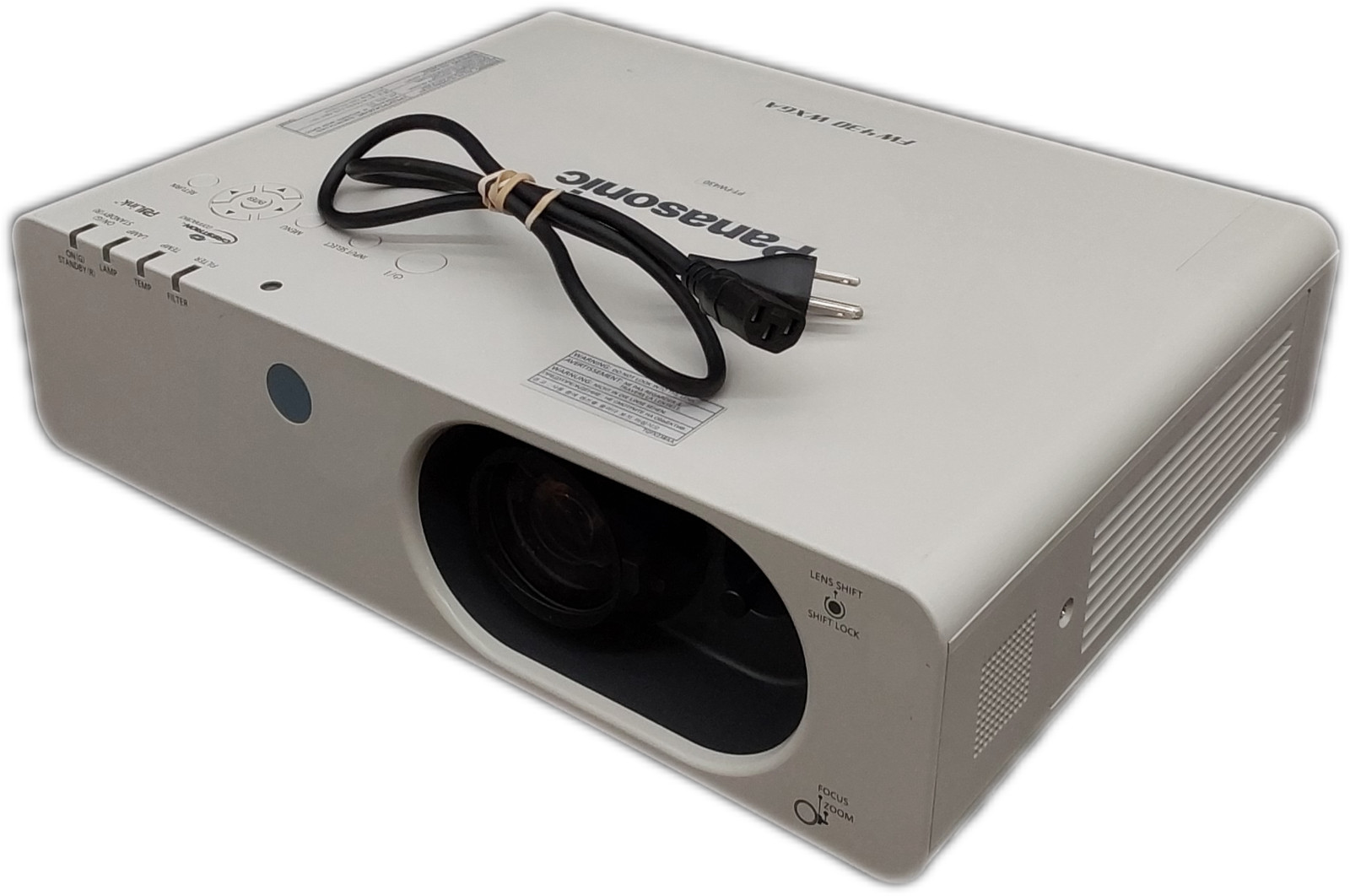 Panasonic PT-FW430 LCD Projector 3500 Lumens WXGA 1080p HDMI Speakers