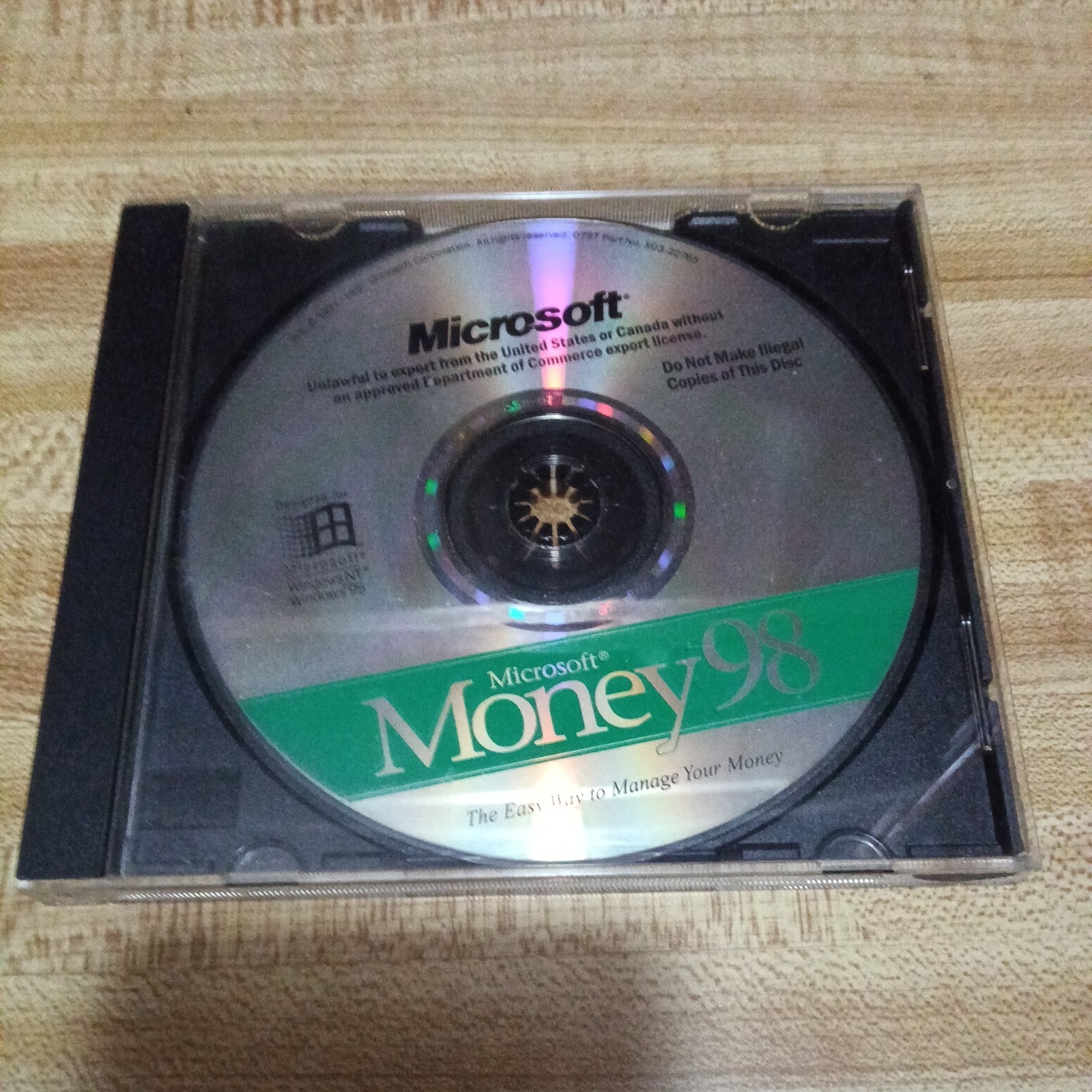 Rare Microsoft Money 98 Financial Suite CD-ROM For Windows 95/NT - Vint-Software