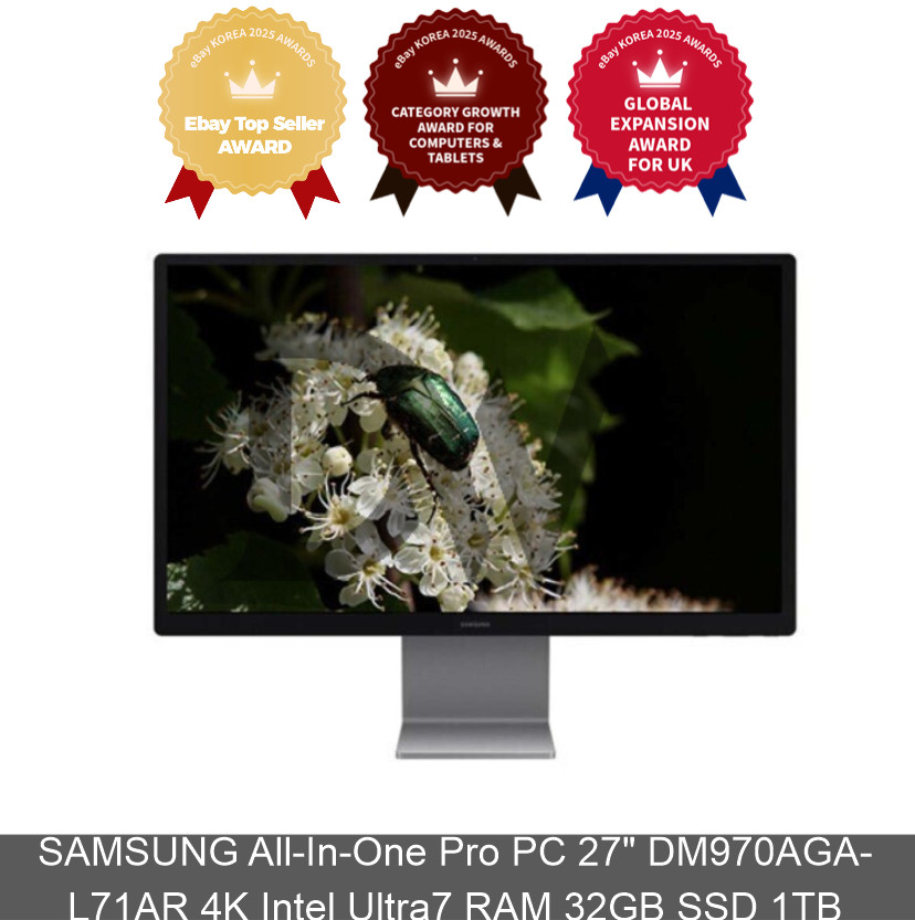 SAMSUNG All-In-One Pro PC 27" DM970AGA-L71AR 4K Intel Ultra7 RAM 32GB SSD 1TB