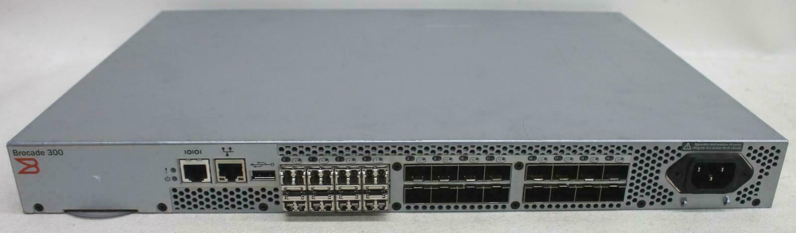 Brocade 300 8Gb FC SAN Switch 8 Ports Active NA-320-0008 Fabric Watch + EGM Lic.