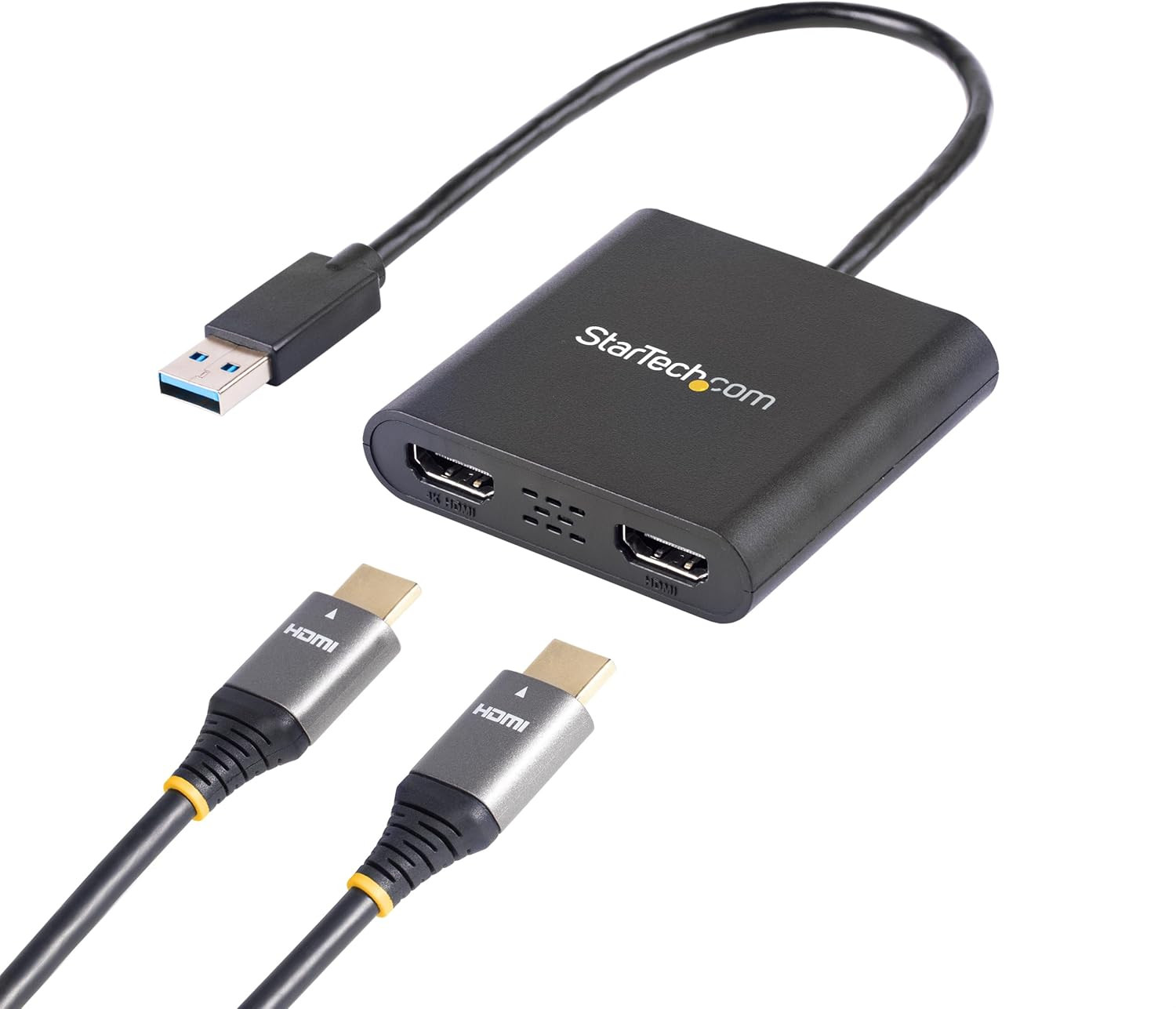 Adaptador USB 3.0 A Doble HDMI Convertidor 2 Monitores Windows PC Laptop TAA