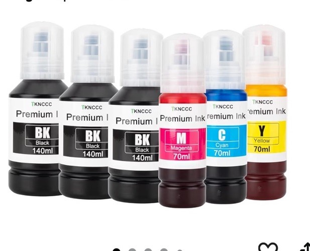 6PK Refill Ink Bottles for T502 502 Ink Refill Bottles Compatible for Printers