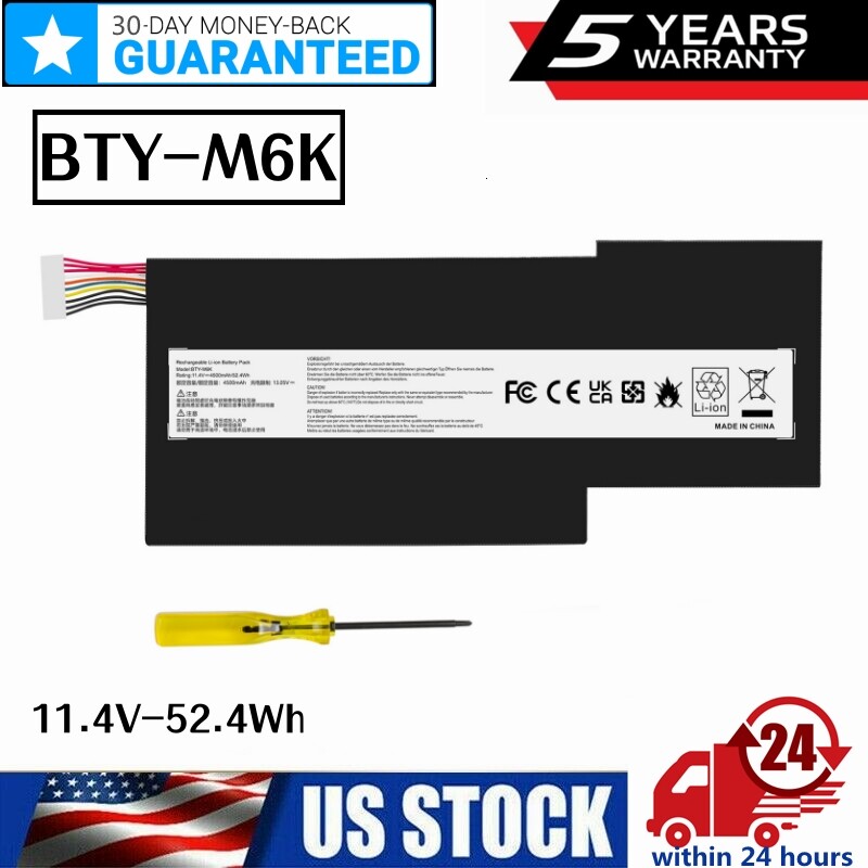 BTY-M6K Battery for MSI GF63 Thin 8RB 8RC 8RD Thin 10SCSR 10SCXR GF75 Thin 10SCX