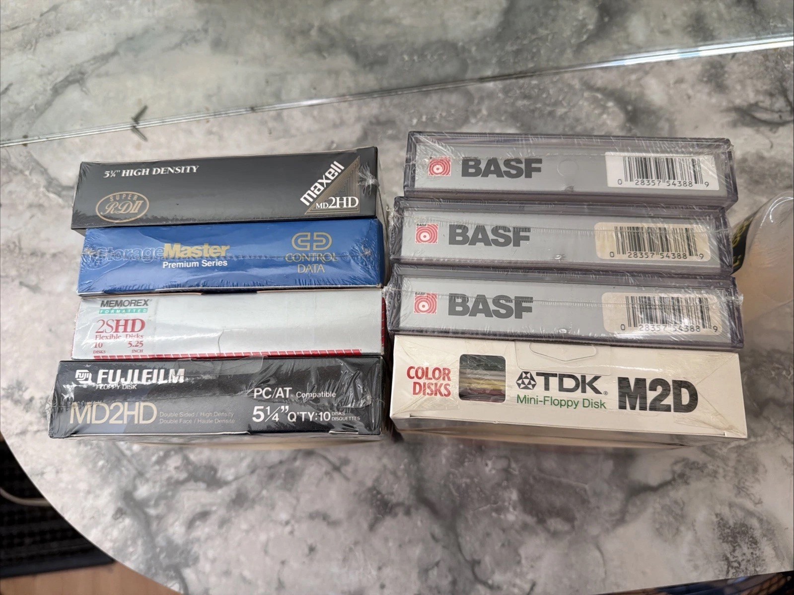 100 Floppy Disks -5 1/4 Sealed, TKD,BASF,Maxwell, Memorex S/Master and Fujifilm