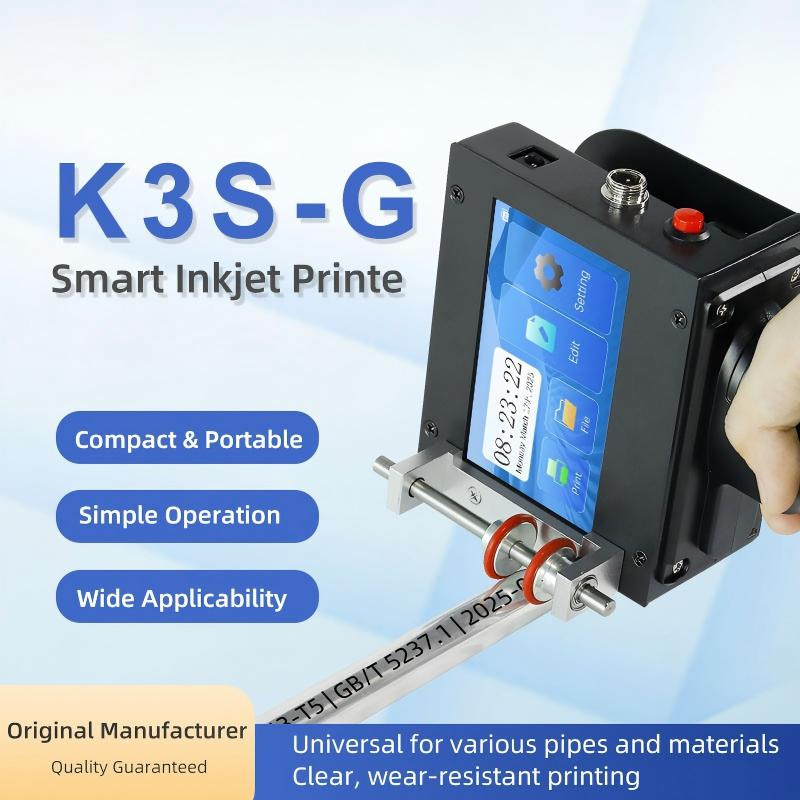 Portable Industrial Inkjet Printer for Metal Pipe Cable Product Marking