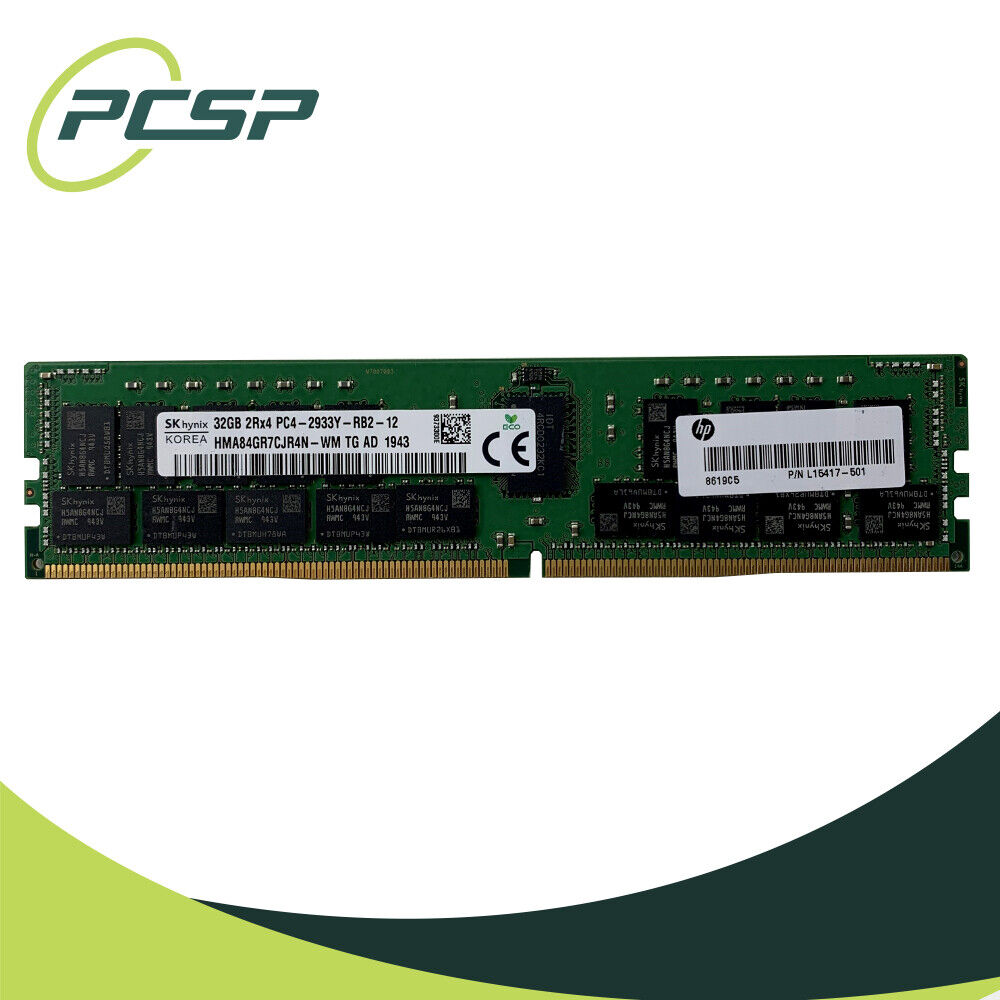 Hynix 32GB PC4-2933Y-R 2Rx4 DDR4 ECC REG RDIMM Server Memory HMA84GR7CJR4N-WM