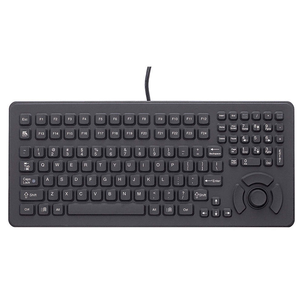 IKEY DU-5K-FSR-USB Keyboard,Black,1.81"H 33JP59