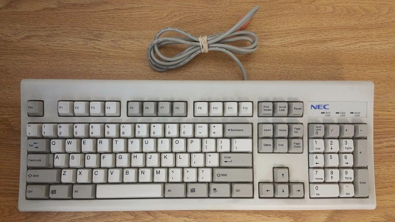 Zenith Nec Clicky Vintage KB-5923 Keyboard - PS/2 vintage Keyboard NEW RARE