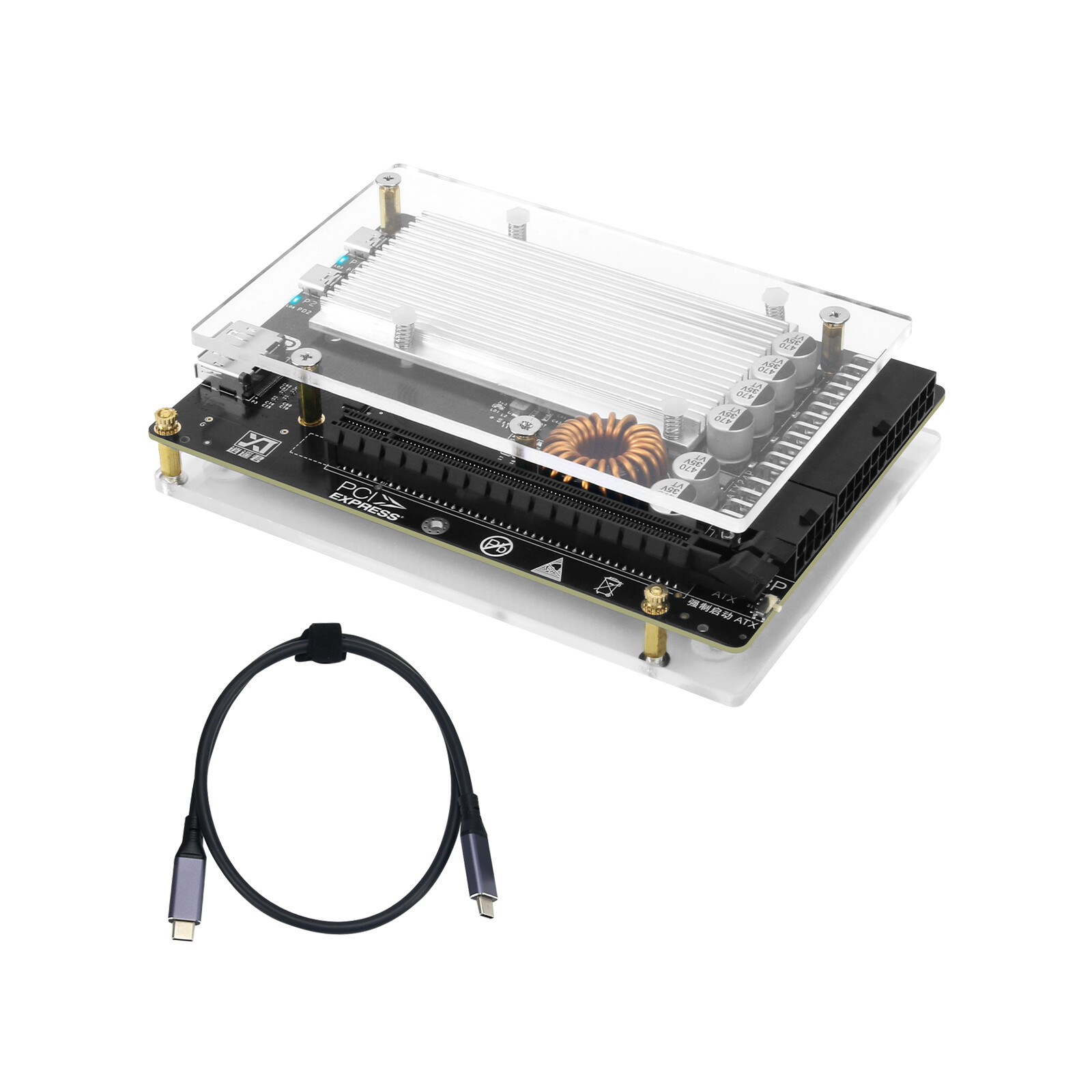 Graphics Card Dock External GPU Expansion Dock DIY 100W HAMGEEK BX V2.0