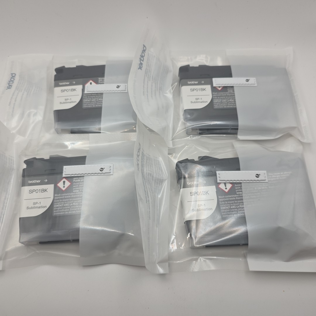 Genuine Brother SP01BK Sublimation Ink Cartridge for SP-1 Black - Lot of 4 