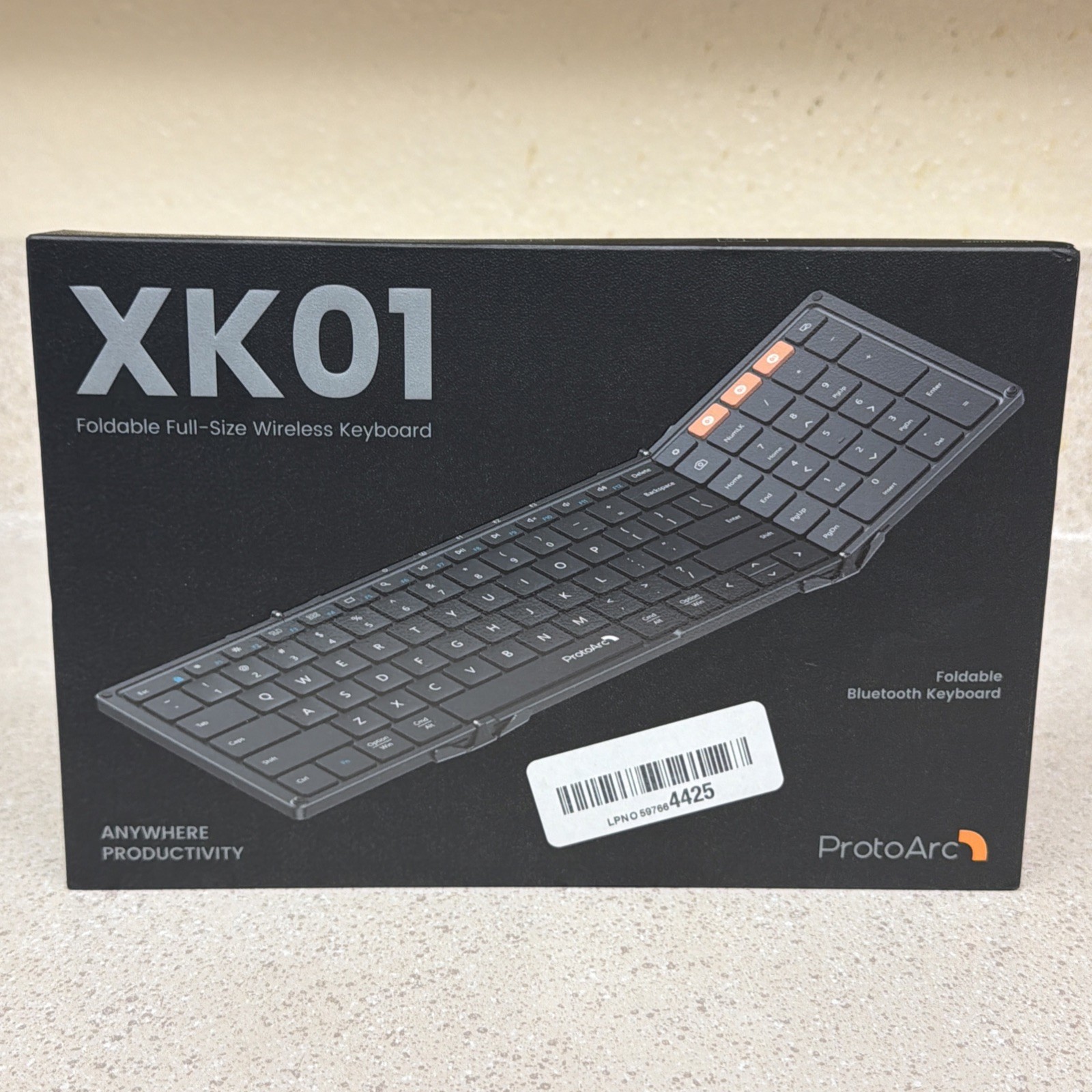 XK01 TP Folding Portable Keyboard Full ProtoArc Keyboard