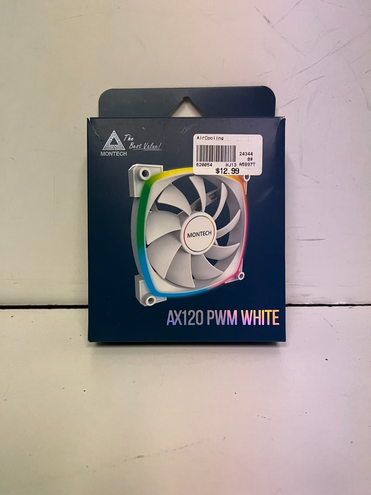 Montech AX120 PWM WHITE AX 120 ARGB Fan 1600RPM 120mm