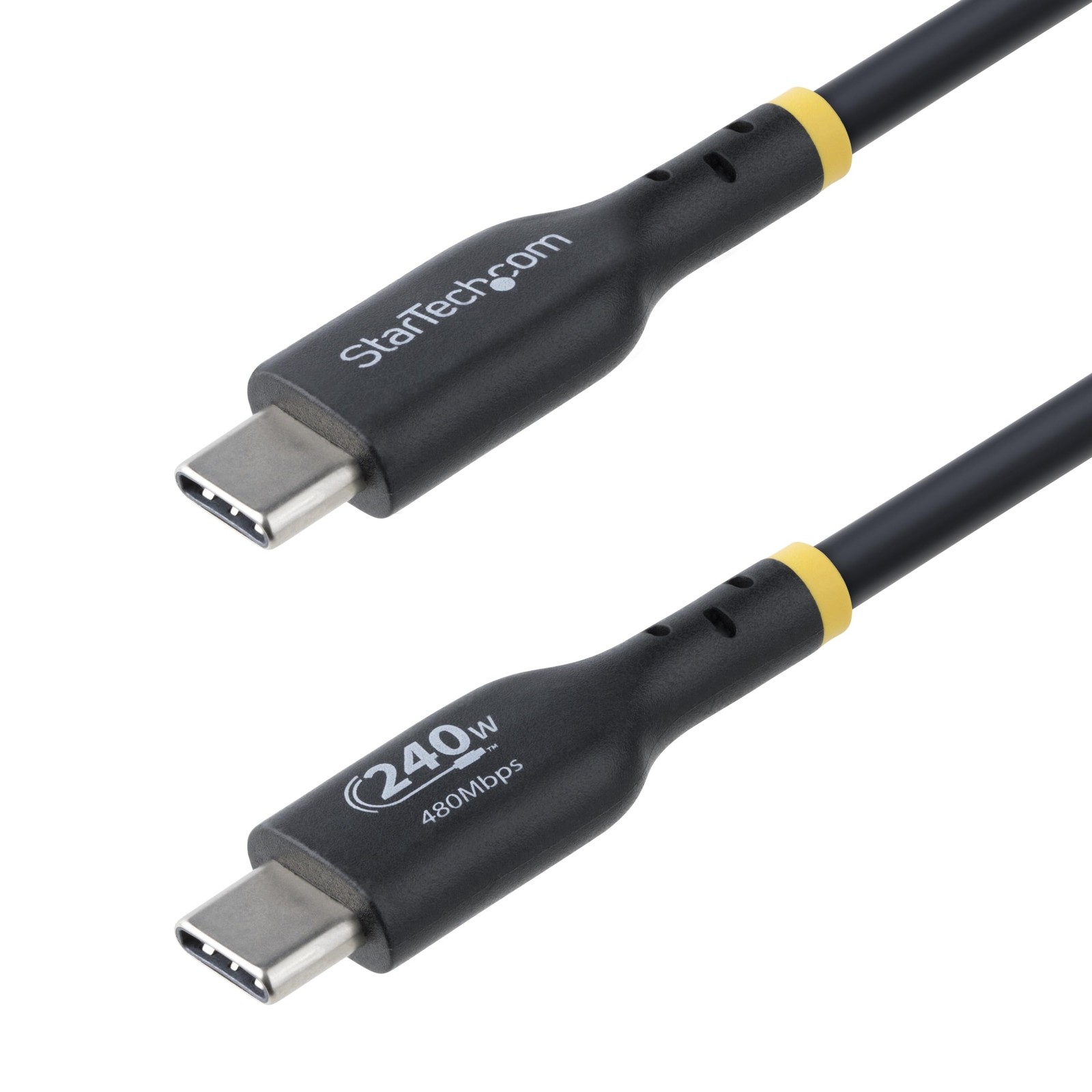 StarTech.com USB-C to USB-C 240W PD Charging Cable, 13ft, Black USB2EPR13F