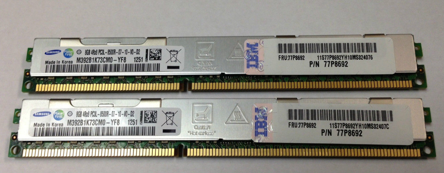 IBM Power7 16GB Memory Kit 77P8692 8209 PS700 PS701 PS702 8406-70Y 8406-71Y