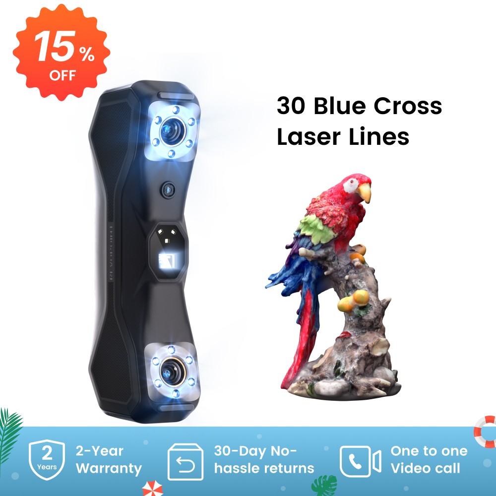 Revopoint MetroX PRO 3D Scanner For 3D Printer Handheld 30 Line Blue Laser Scan