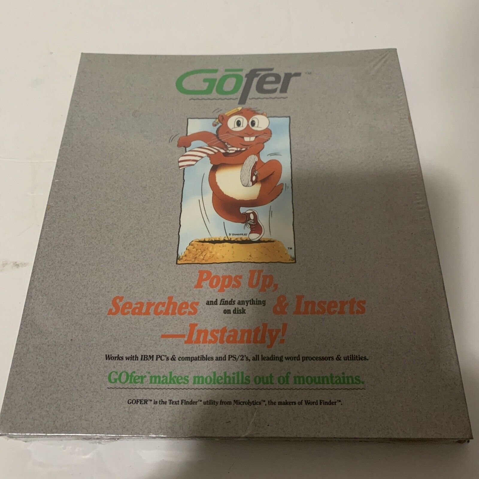 Vintage GOfer, by Microlytics, Inc 1987 -SEALED. For IBM Software Ps/2’s Rare