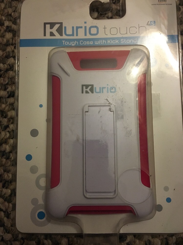 Kurio Touch 4S Tough Case with Stand (Pink) Secure Port Button Network Safe