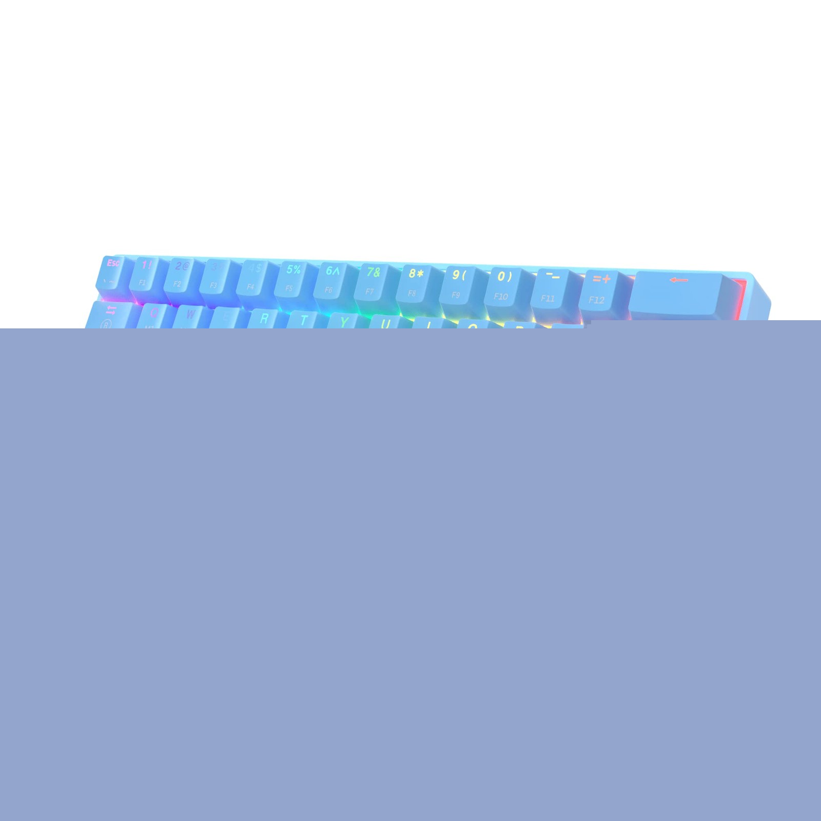 GK61 Mechanical Gaming Keyboard 60 Percent | 61 RGB Rainbow LED Backlit Progr...