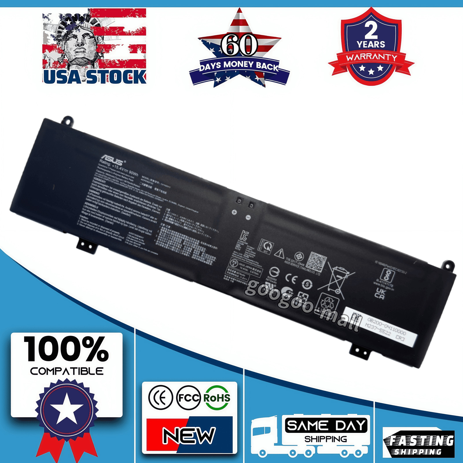 C41N2013 Genuine Battery for Asus ROG Strix G513Q G513QY GA503QS GU603HE GU603HR