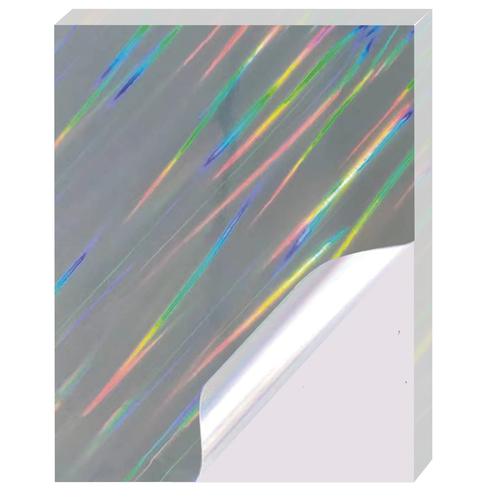 25 Sheets Holographic Sticker for Inkjet&Laser Printer, Printable Vinyl Stick...