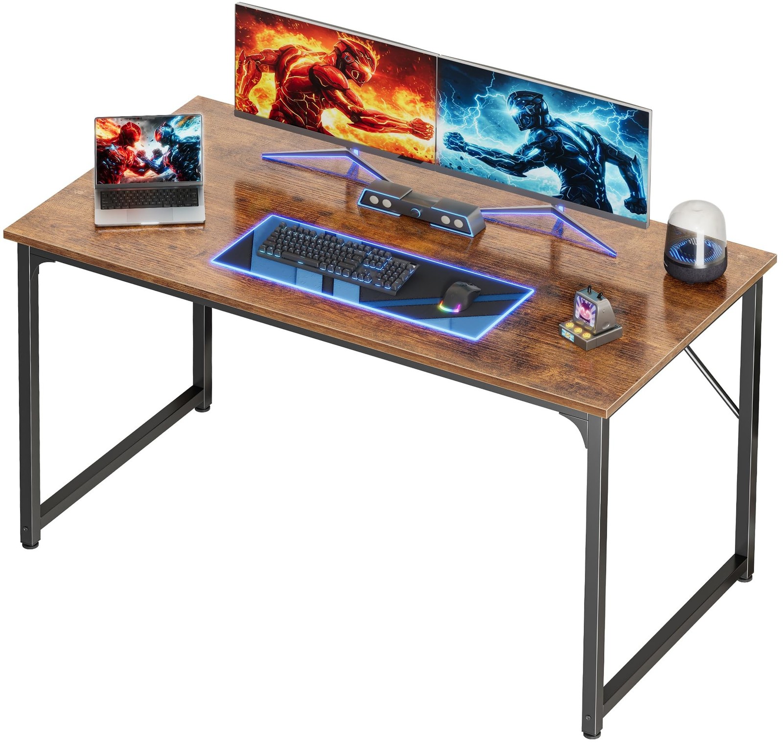 PRAISUN 47 X 24 Inch Computer Desk with Deeper Desktop, Gaming Office Writing...