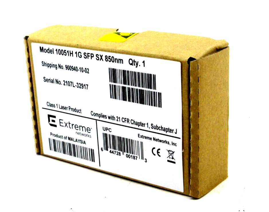 NEW EXTREME NETWORKS 10051H 1000BASE-SX SFP