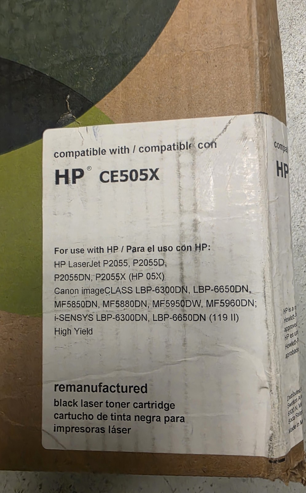 New Office Depot HP CE505X Black High Yield Toner Cartridge Replacement For HP