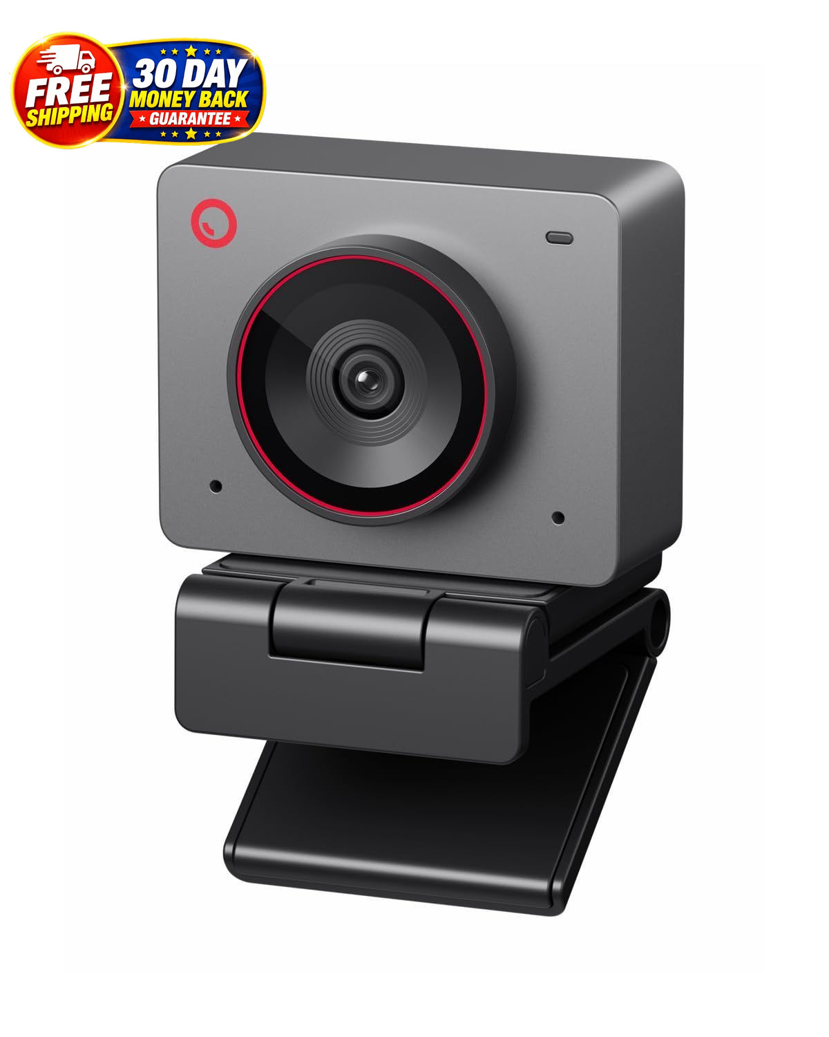 Meet 2-4K Webcam for PC with 1/2" Sensor, AI Framing & Autofocus Beauty Mode, Li