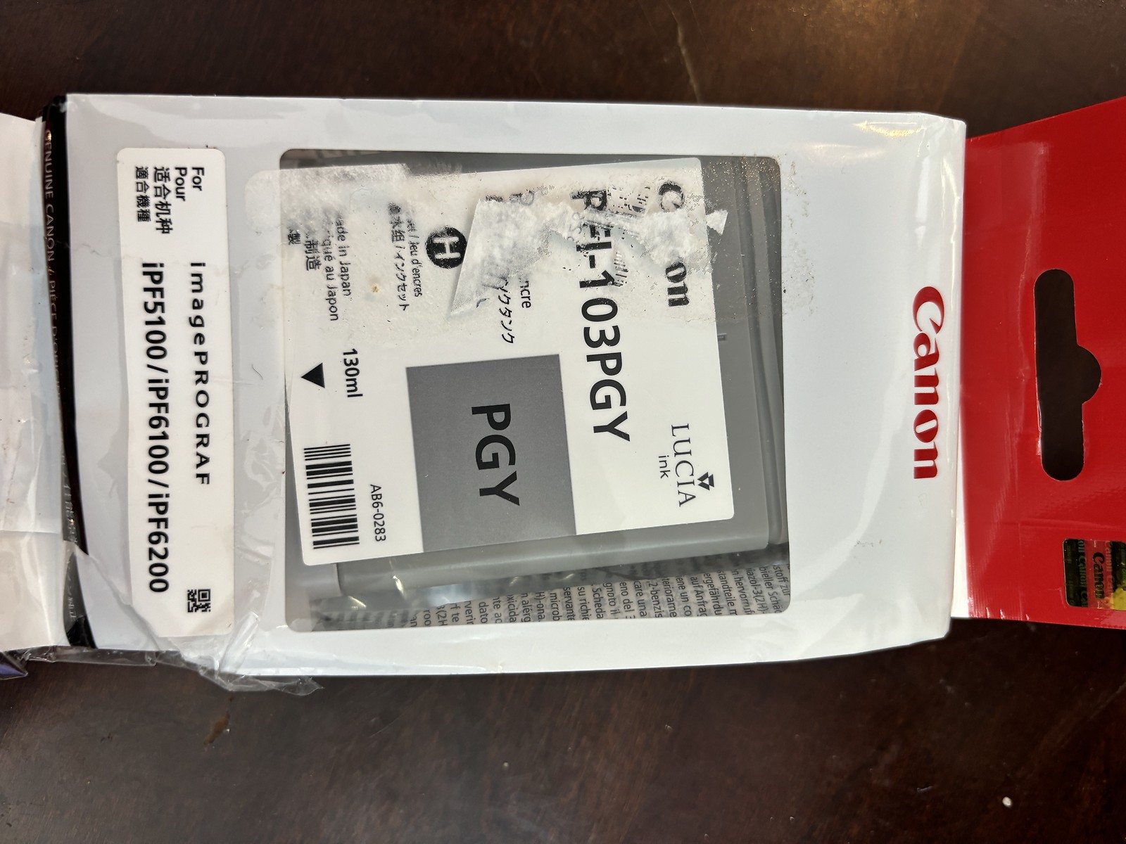 GENUINE Canon PFI-103 Black for imagePROGRAF iPF5100 iPF6100 iPF6200 (2021.08)