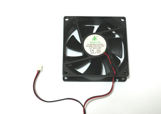 Mini Axial cooling DC 12V 80 x 80 x 25mm heat-shink extractor fan computer x 1
