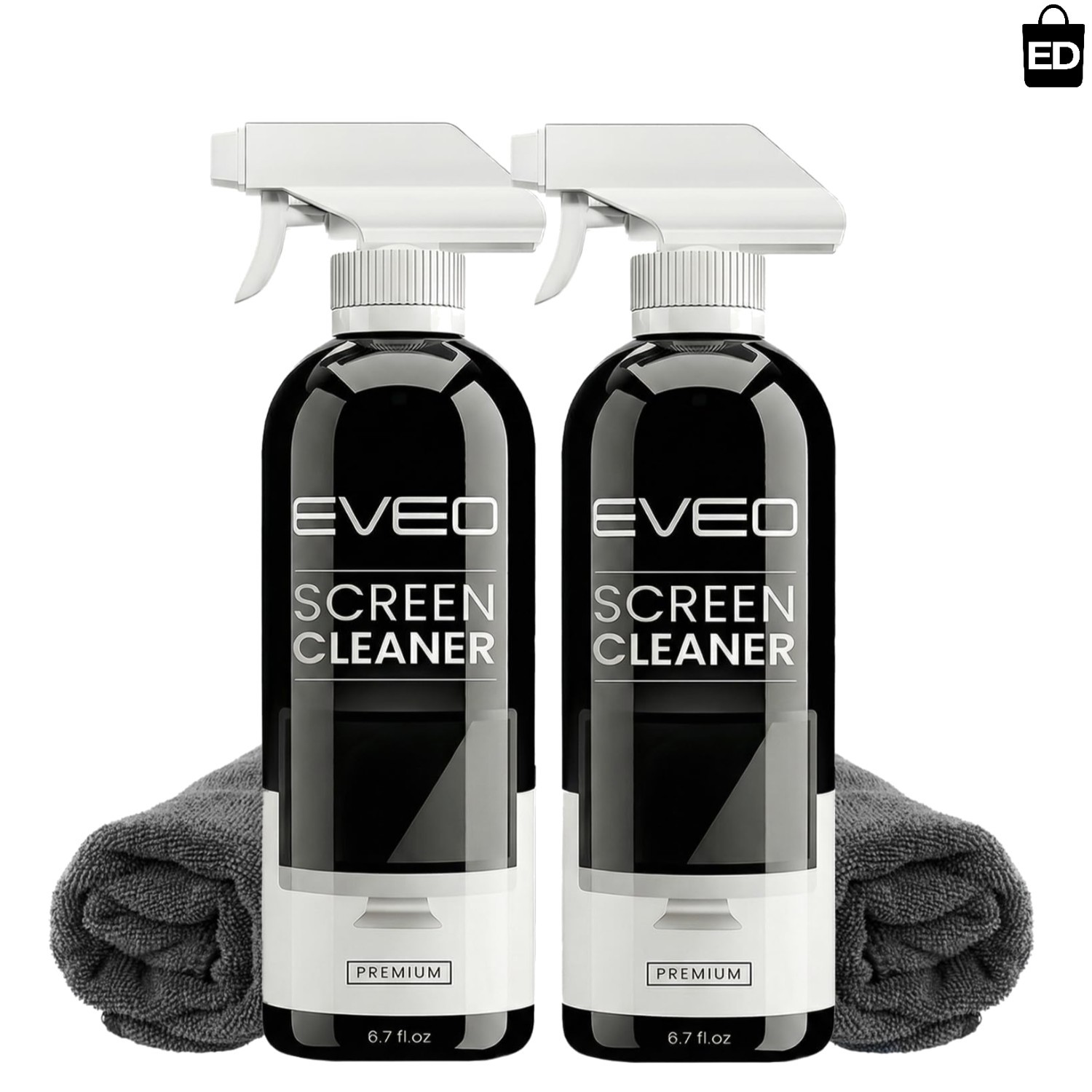 Effortless Streak-Free Cleaning Kit: Screen Cleaner Spray 2-Pack for All Devices