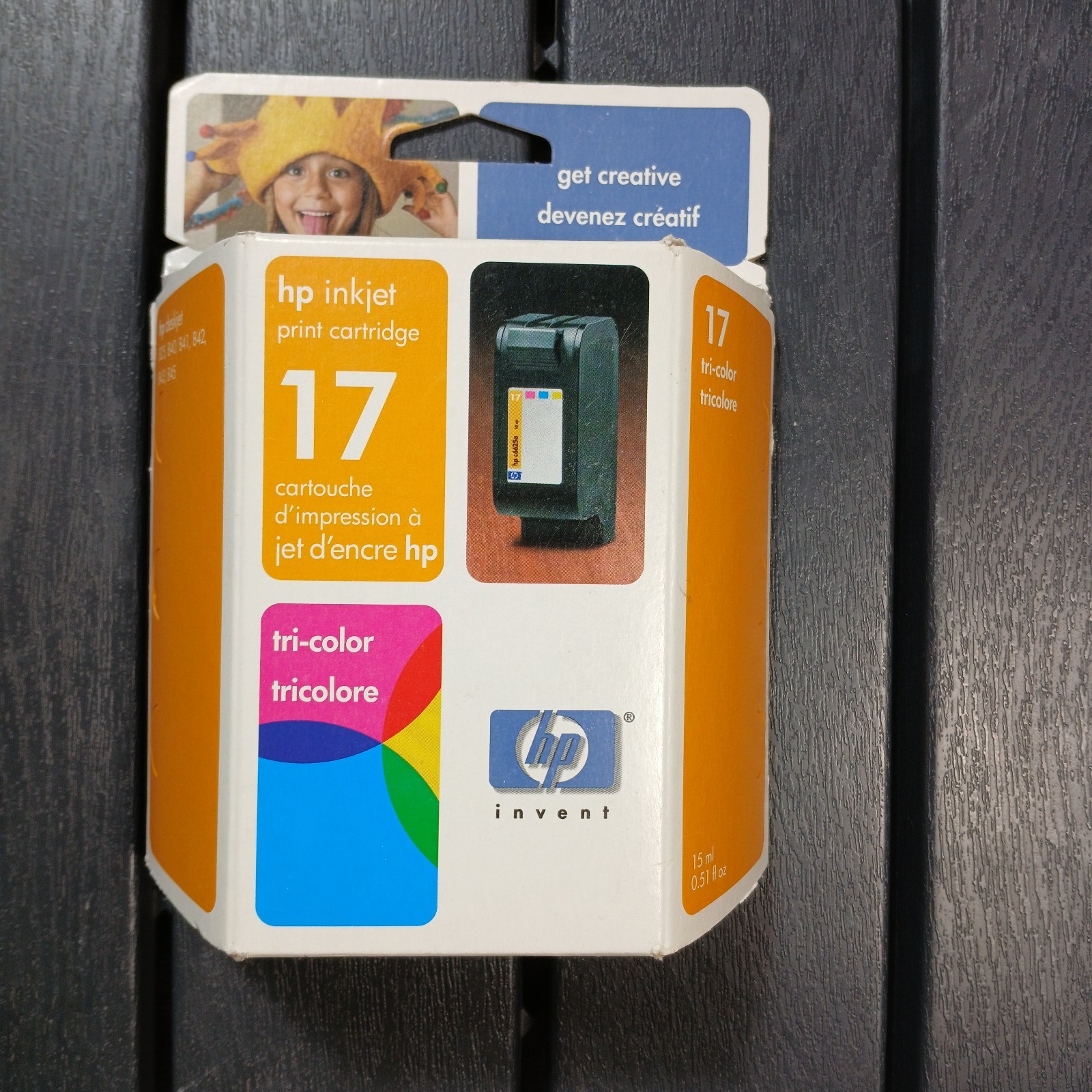 HP 17 Tri-Color Original Ink Cartridge 825/840/841/842/843/45 NEW SEALED 2004 ZA