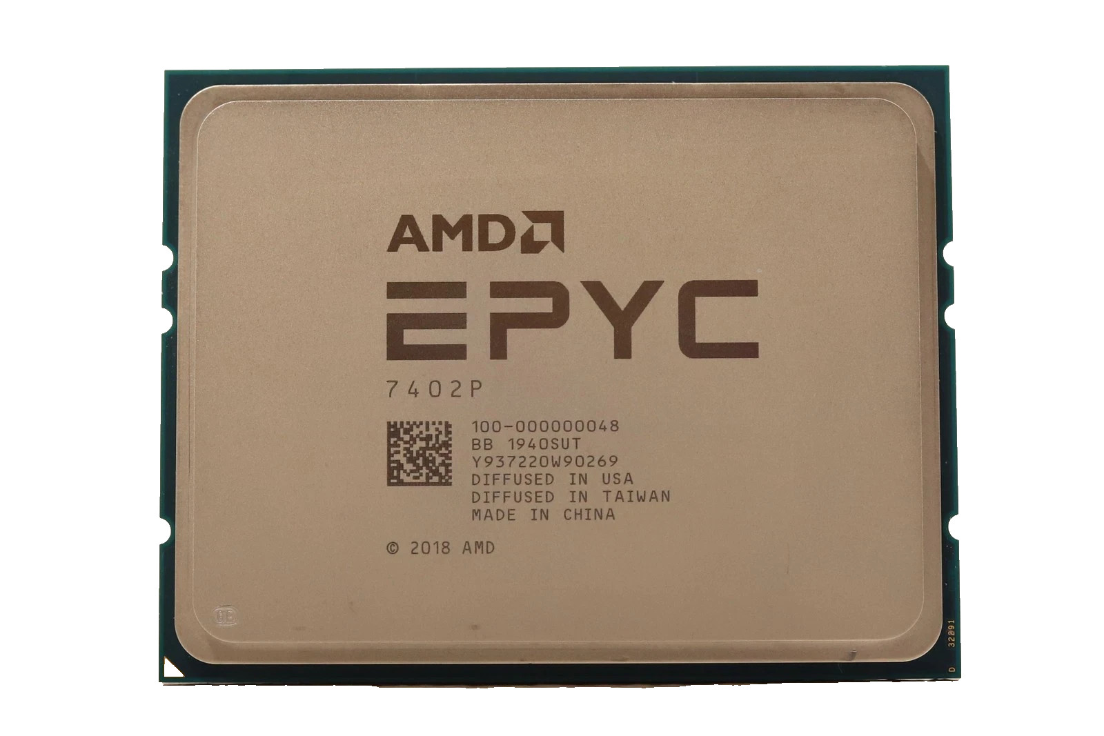 AMD EPYC 7402P 2.8GHz 24 Core 48 Threads Socket SP3 CPU 100-000000048