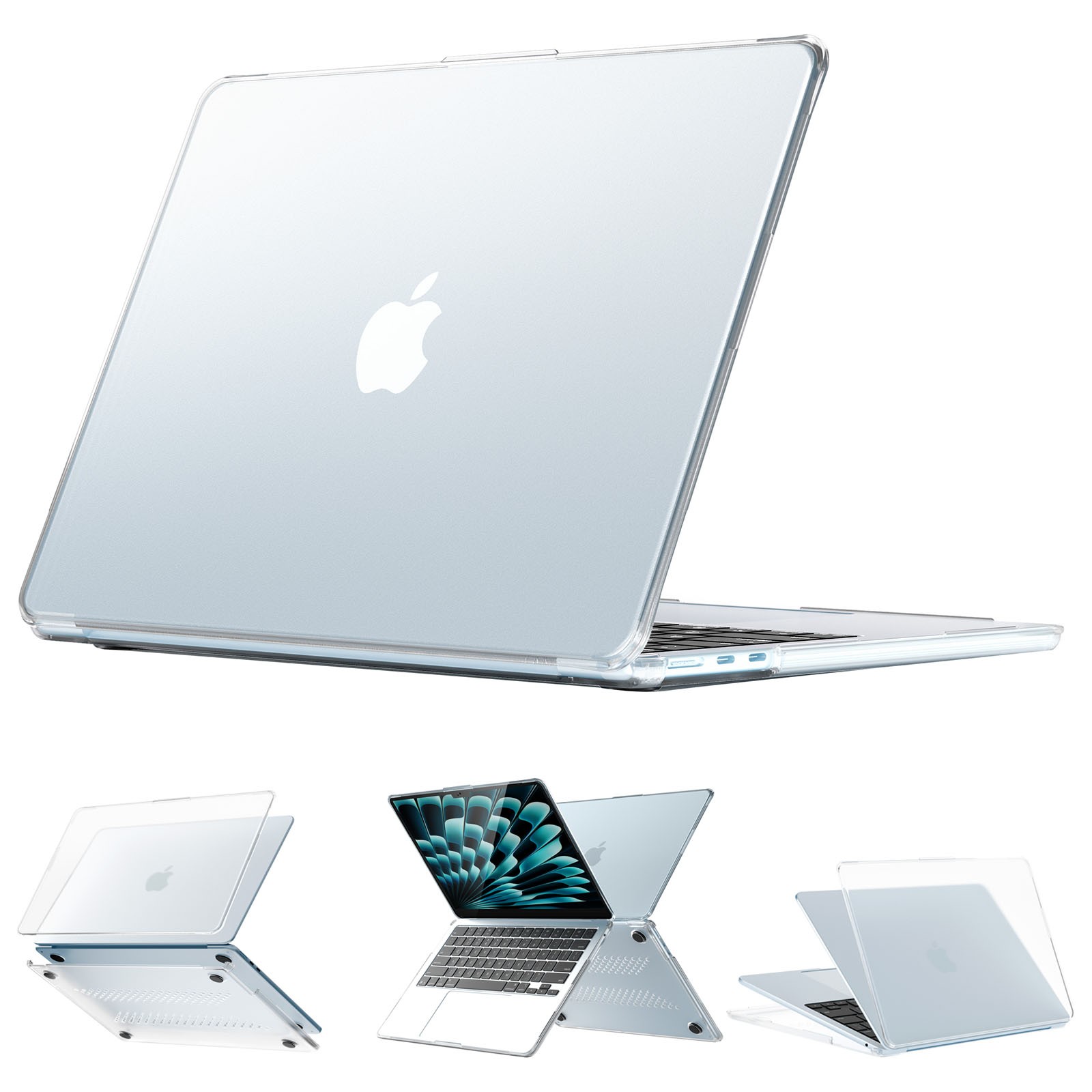 Shockproof PC+TPU Matte Protective Case Cover for MacBook Air 13" M5/M4/M3/M2