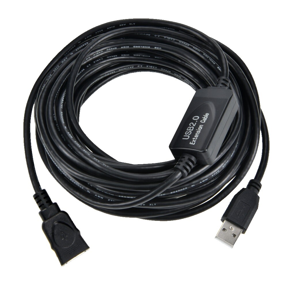 USB 2.0 Active Repeater Extension Extender Male to Female Cable Cord PC Mac 50FT