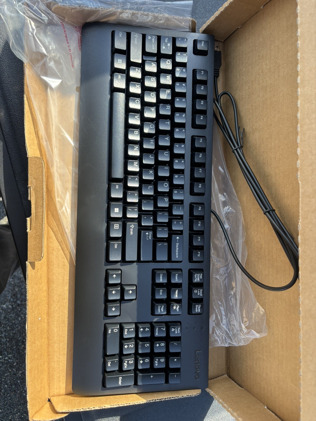 Lenovo KBBH21 Traditional USB Keyboard NEW NEVER USED
