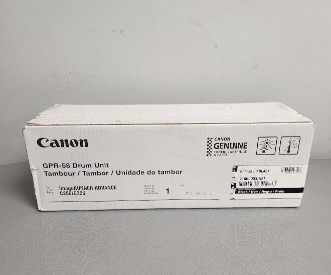 Canon GPR58 (2186C003) Black Drum Unit - NEW SEALED Genuine