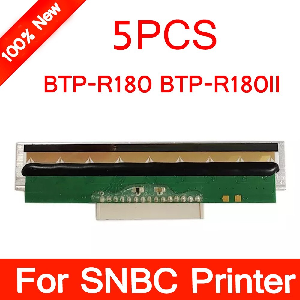5PCS New Thermal Printhead Print Head For SNBC BTP-R180 R180 R180II Printer