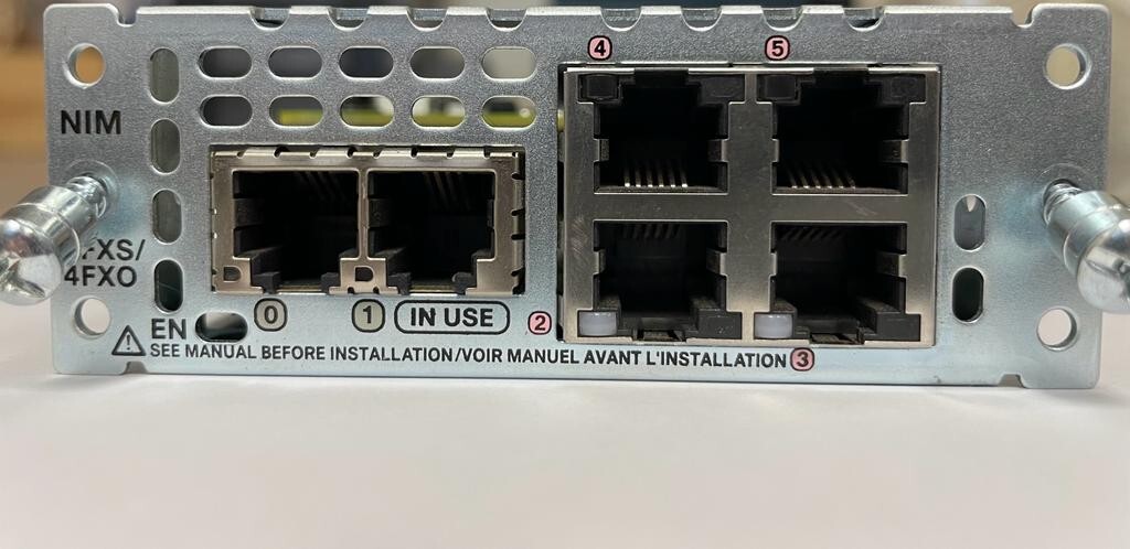 Cisco NIM-2FXS/4FXO 2-Port FXS 4-Port FXO ISR Router Voice Fax Interface Module