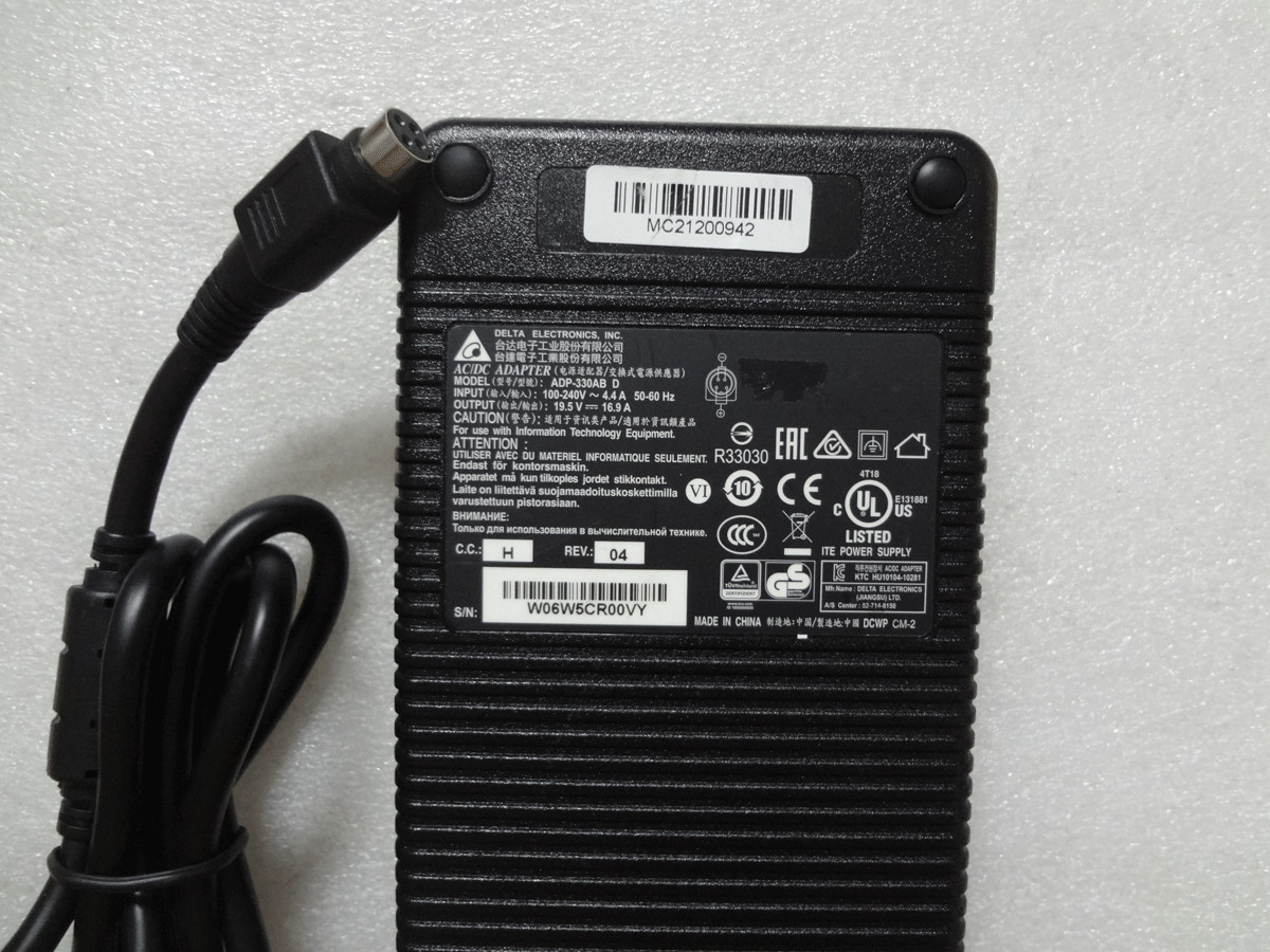 For MSI GT63 8SG-021 ADP-330AB D Delta 19.5V 16.9A 330w Adapter 100%Original NEW