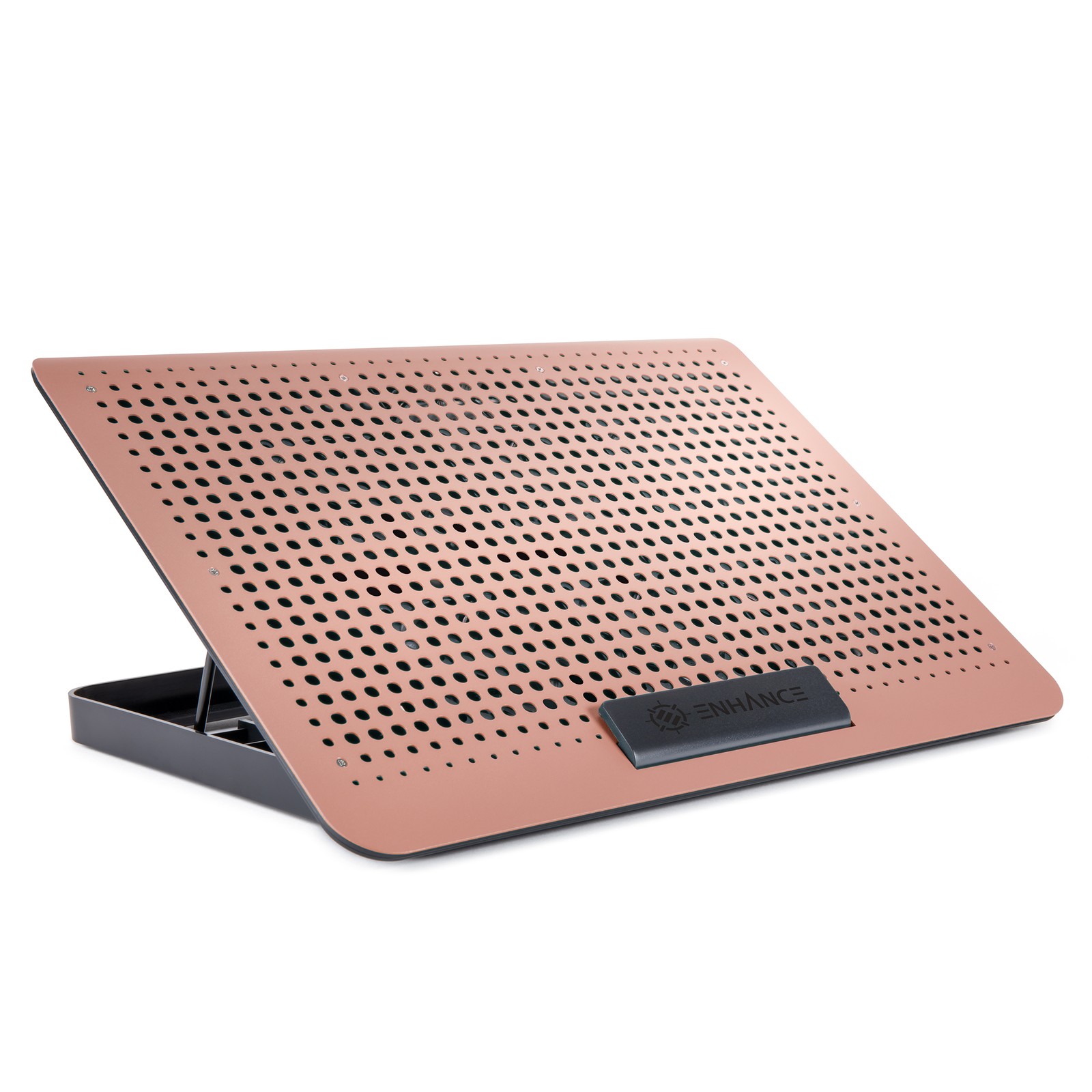 ENHANCE Aluminum Laptop Cooling Pad, 6-Fan Cooler Stand for 17 in Laptops (Clay)