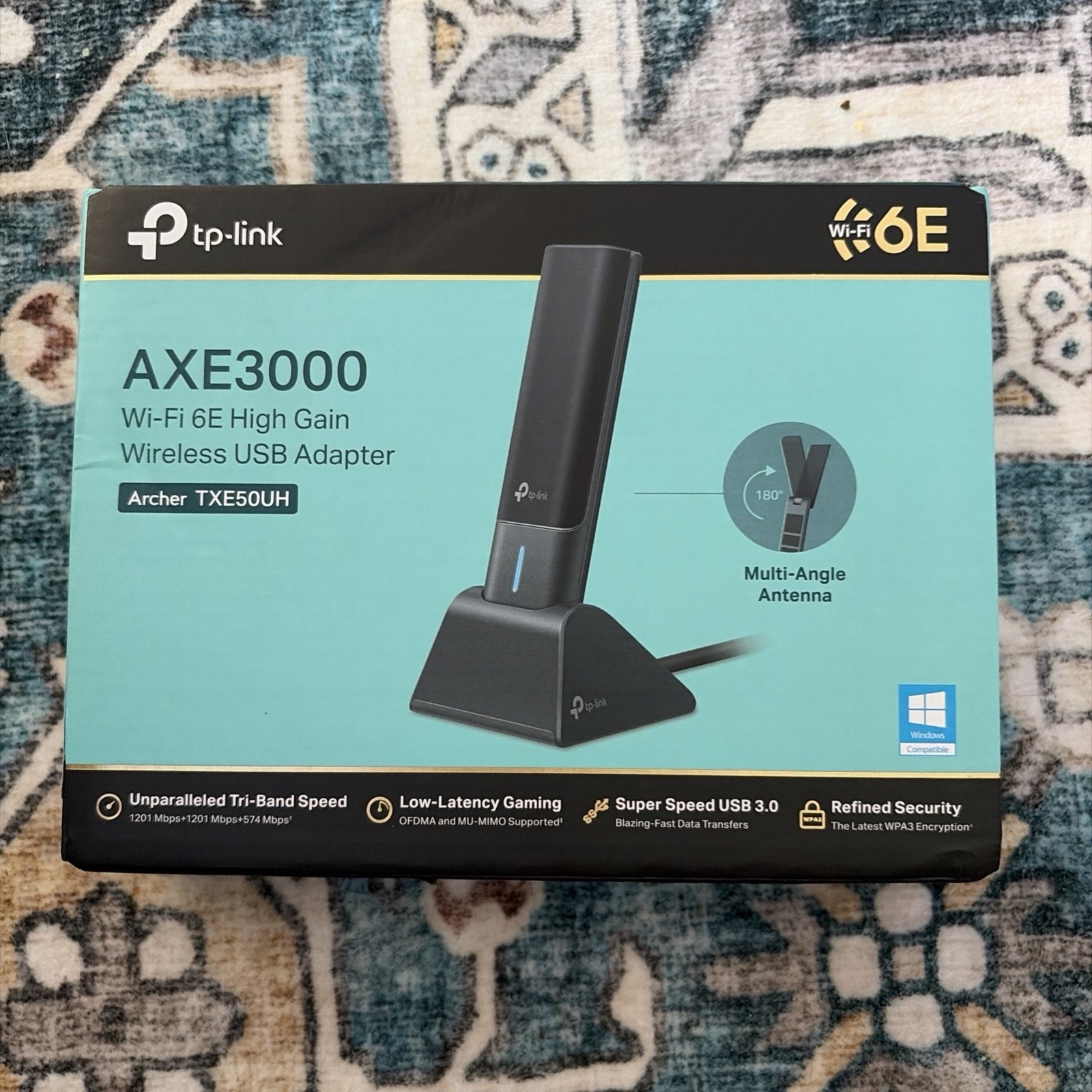 TP-Link AXE3000 WiFi 6E Wireless USB Adapter (Archer TXE50UH)