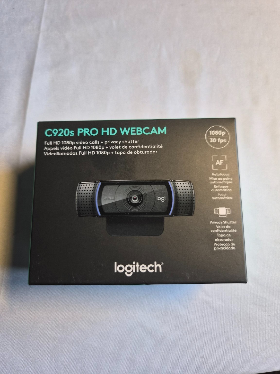 Logitech C920s Pro HD Webcam 1080p Autofocus Dual Mic Privacy Shutter