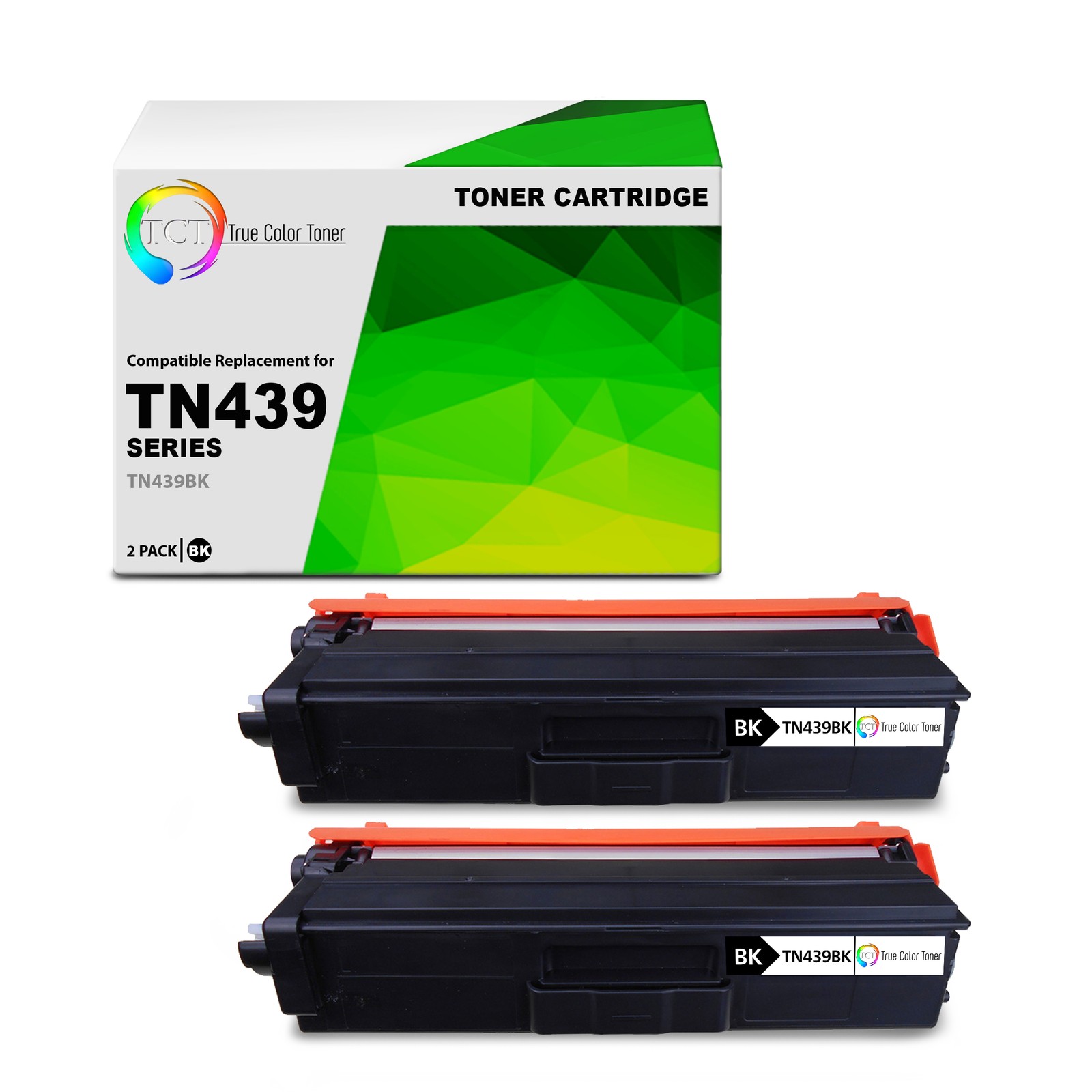 2PK TCT TN439K For Brother HL-L8360CDW MFC-L8900CDW Black Premium Toner