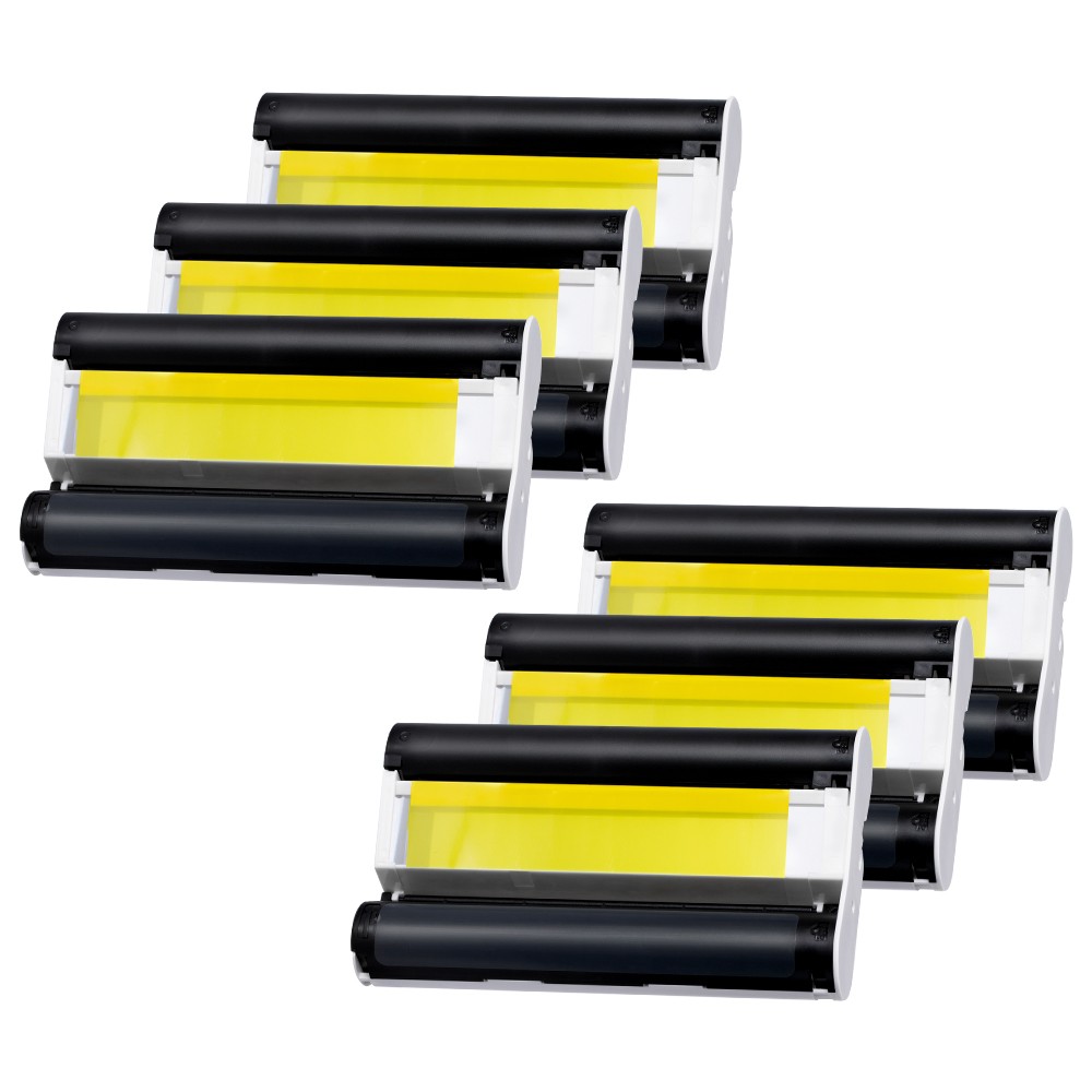 Canon KP-108IN Compatible Color Ink Paper Set for Selphy CP1300/CP1200 - Lot