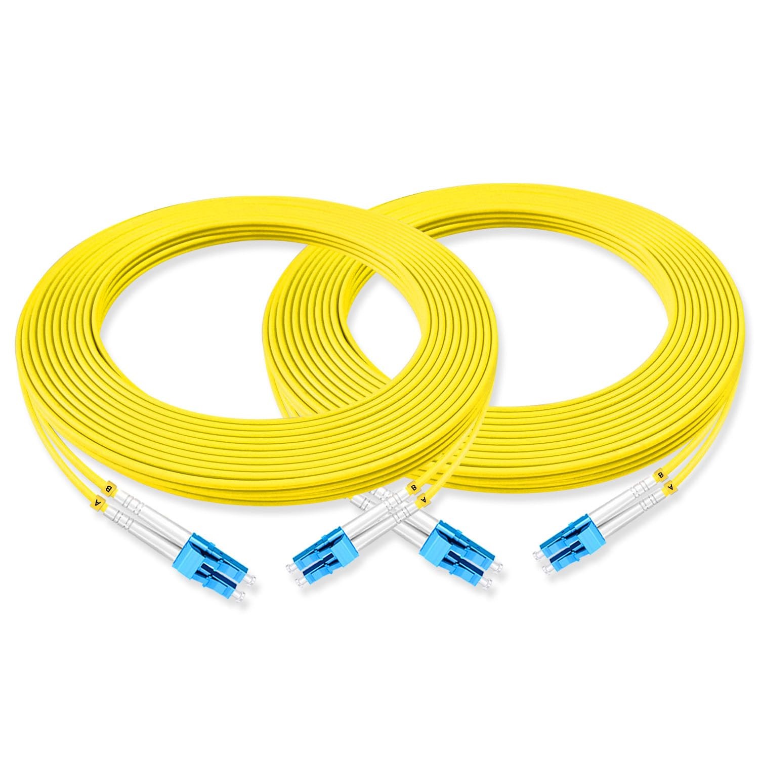 Lebrudos 2Pcs 10 Meter LC-LC Duplex Fiber Cable