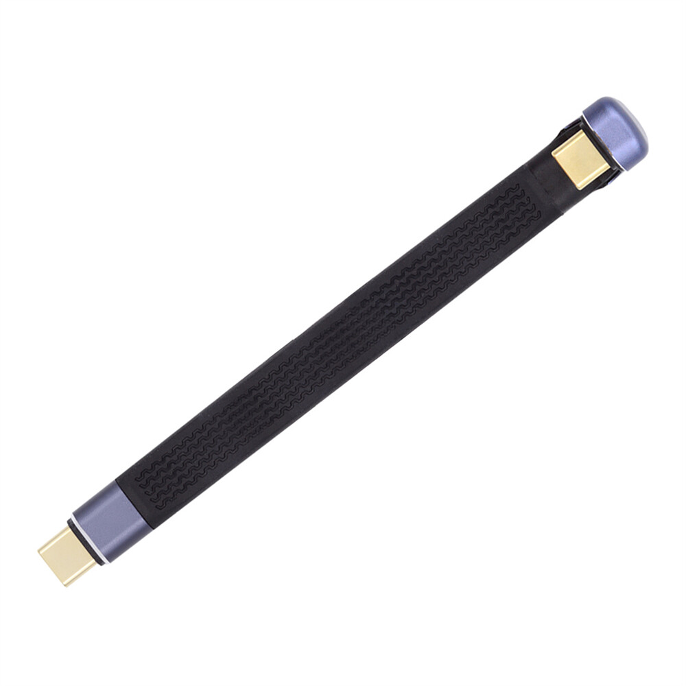 Cablecy 240W Type-C USB-C Male to Male USB4 40Gbps 100W 8K Flat Slim FPC Data