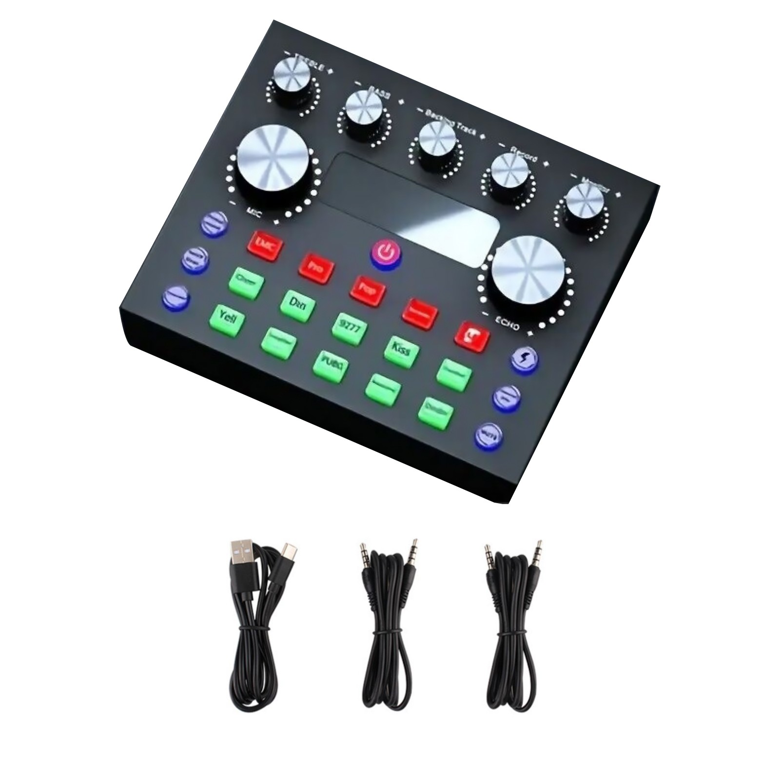 V8S Bluetooth Wireless Sound Card Multifunctional Voice Change For Live Steaming