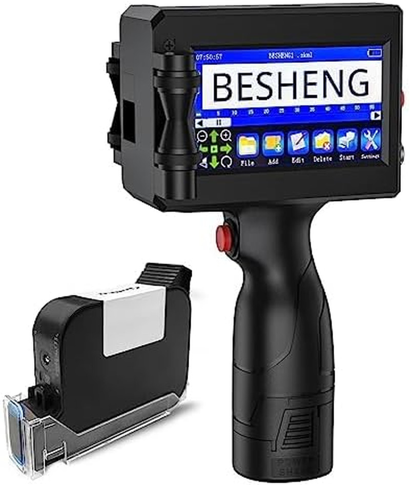 Handheld Inkjet Printer Gun PT3000 Printing Height 0.08-0.5Inch Inkjet Coder wit