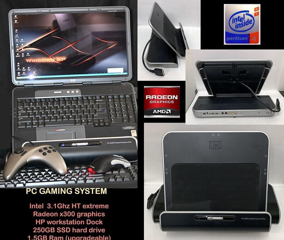HP P4 3.1Ghz RETRO GAMING  Alienware Performance 5x4 FORMAT+ w/ SSD WinXP 98 95